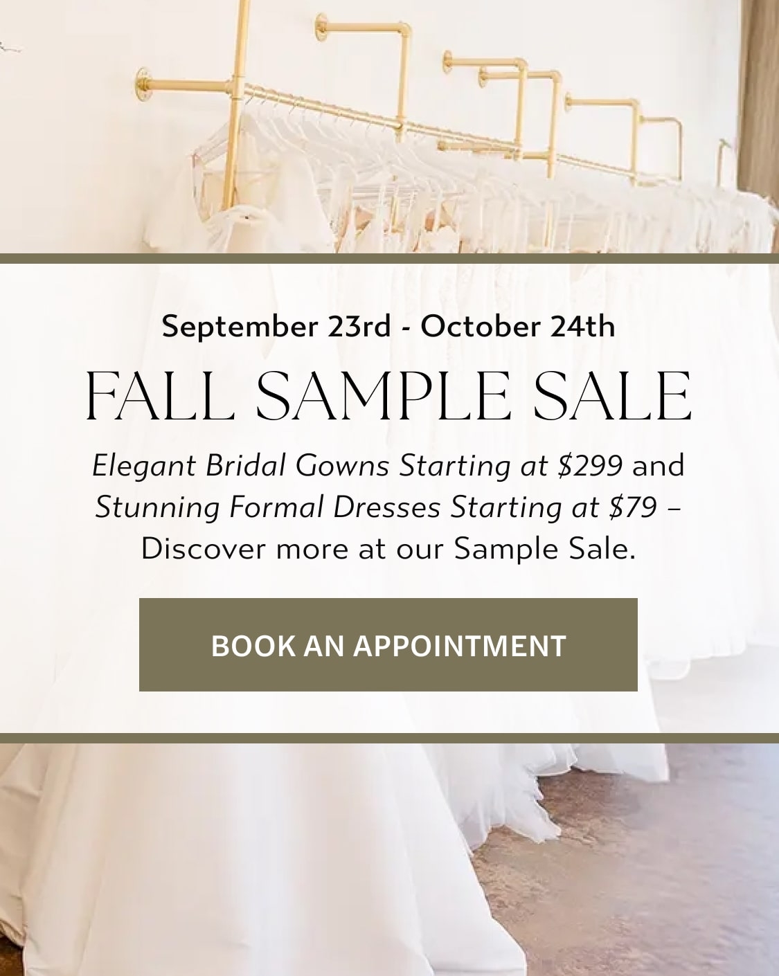 Fall Sample Sale Banner Mobile