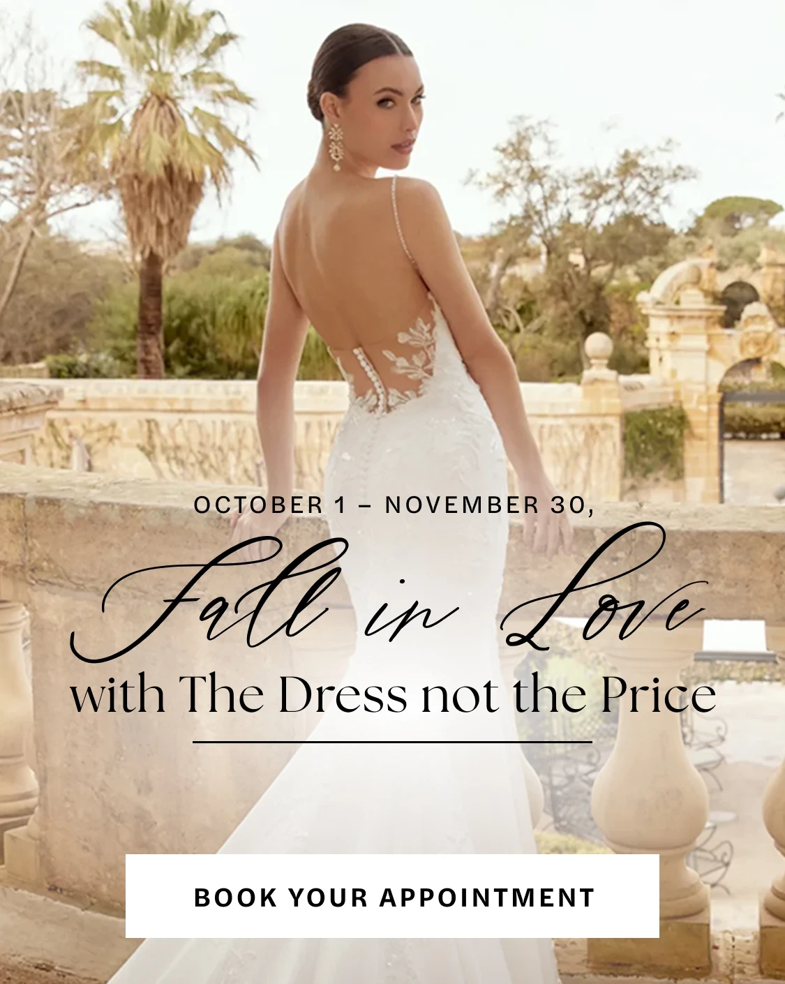 Fall in Love with the Dress not the Price Banner